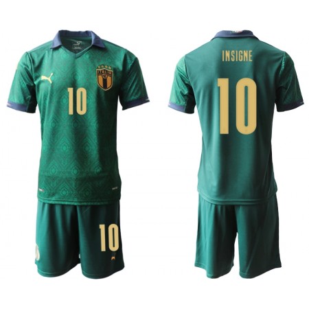 Koszulka Włochy Lorenzo Insigne 10 Dziecięcy Trzeci Koszulki Piłkarskie Euro 2020 Krótki Rękaw